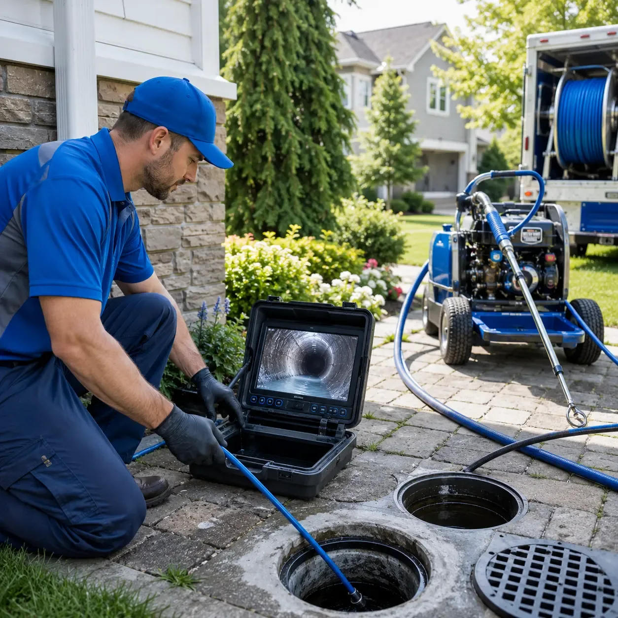 Outdoor drain cleaning professionals serving Riva, MD
