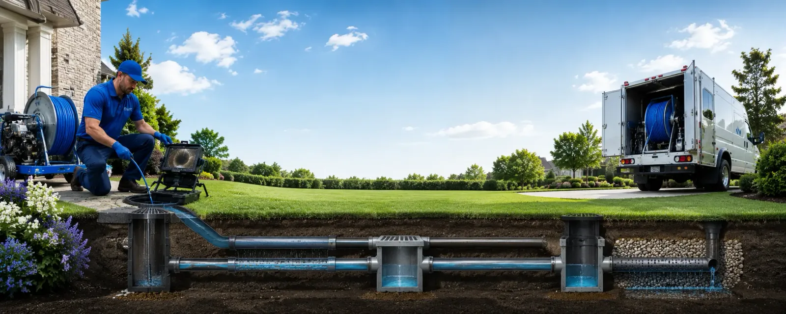 Outdoor drain cleaning information for Riva, MD